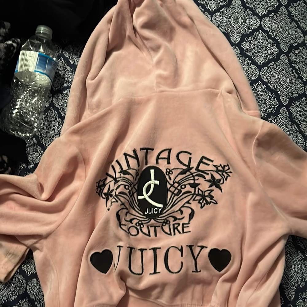 pink vintage juicy couture zip up